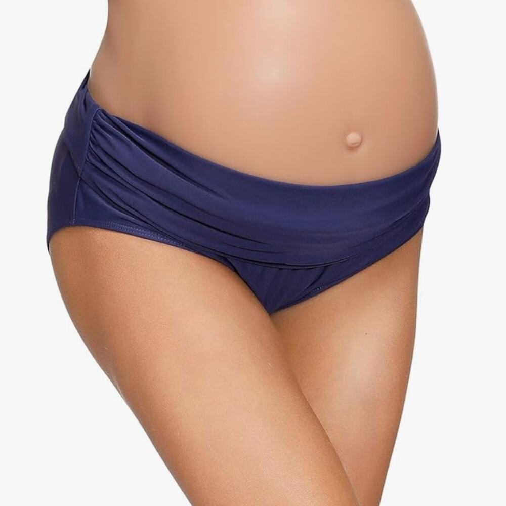 Maacie navy blue maternity swim bottoms, size XL